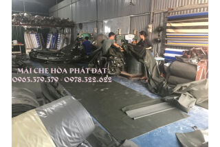 Cung cấp vải bạt mái che, may ép bạt mái che xếp, bạt kéo lượn sóng theo yêu cầu uy tín giá rẻ